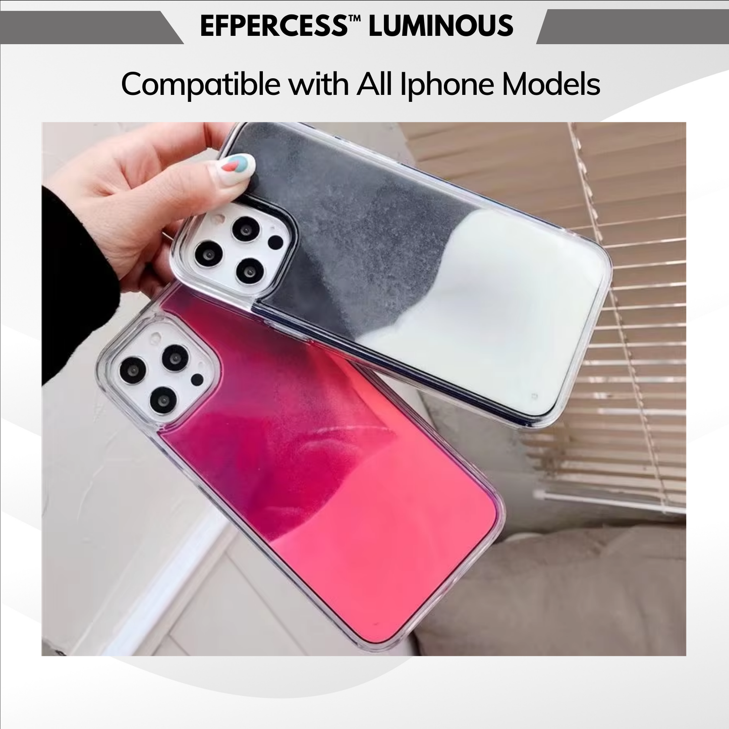 Efpercess™ Luminous Quicksand Glitter Phone Case