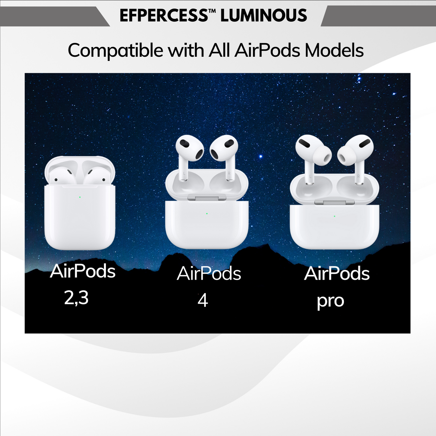 Efpercess™ Luminous Glitter Quicksand Case for AirPods