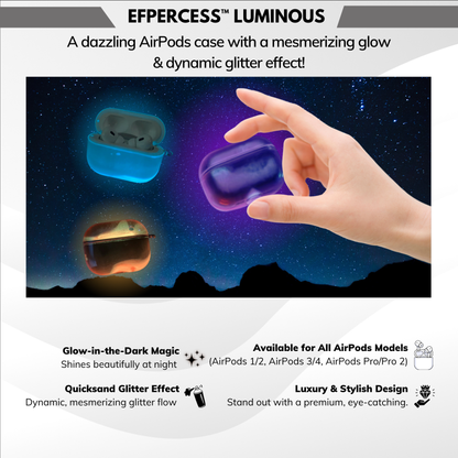 Efpercess™ Luminous Glitter Quicksand Case for AirPods