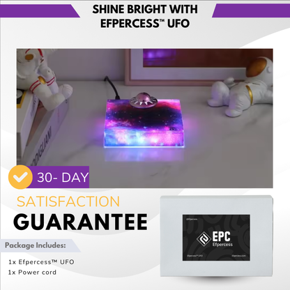 Efpercess™ UFO – Levitating Futuristic Lamp with 360° Rotation & RGB Galaxy Base