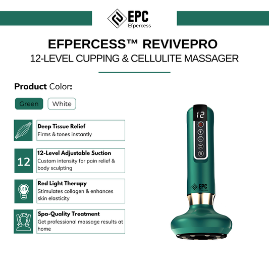 Efpercess™ RevivePro 12-Level Cupping & Cellulite Massager
